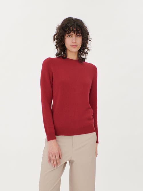 Gobi Cashmere Cashmere Hat And Sweater Set In Cabernet