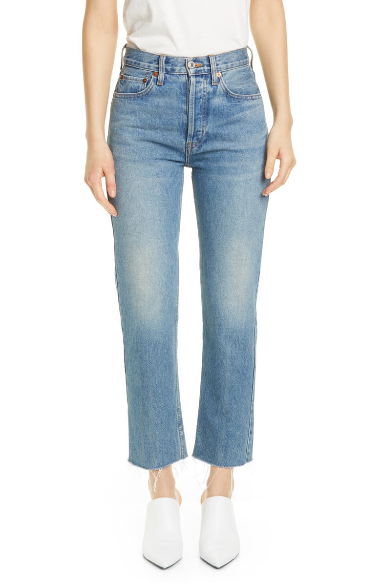 Re/Done Originals High Waist Stovepipe Jeans (Vain) | Nordstrom