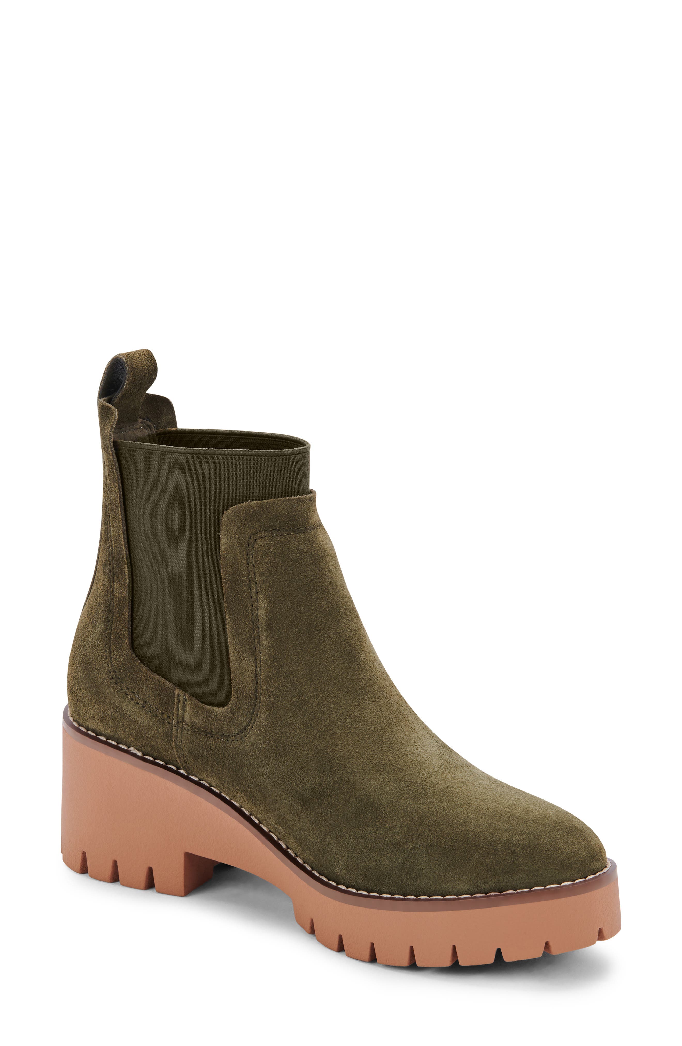 olive green chelsea boots womens