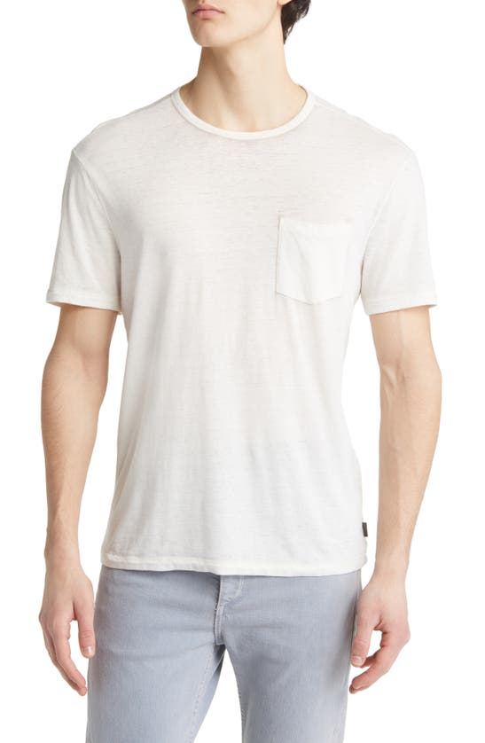 Shop John Varvatos Bond Burnout T-shirt In Salt