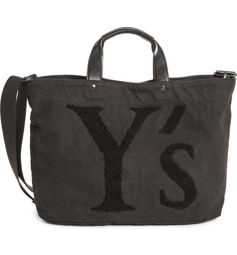 Ys by Yohji Yamamoto Embroidered Canvas Tote Bag | Nordstrom
