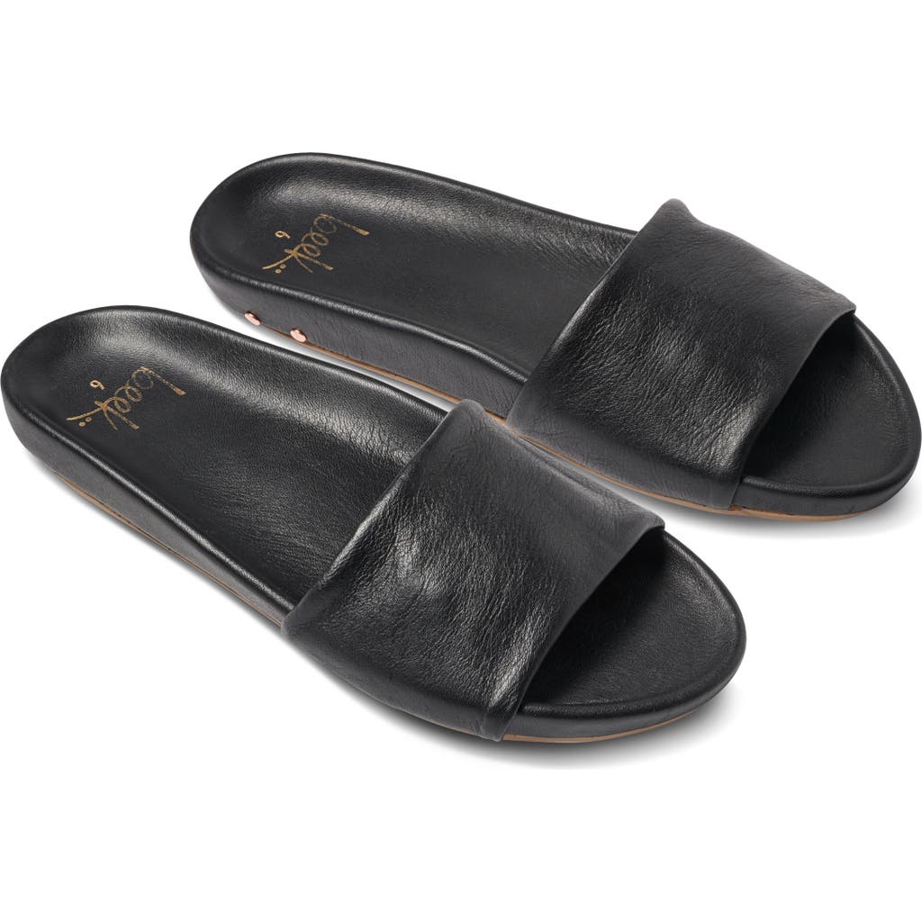 Beek Gallito Slide Sandal In Black/black