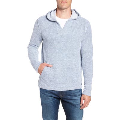 Faherty Baja Knit Poncho, White