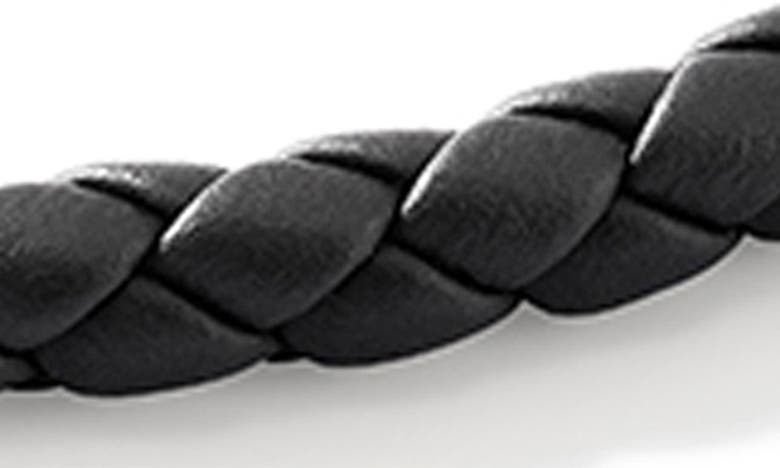 Shop John Hardy Braided Leather Bracelet In Black