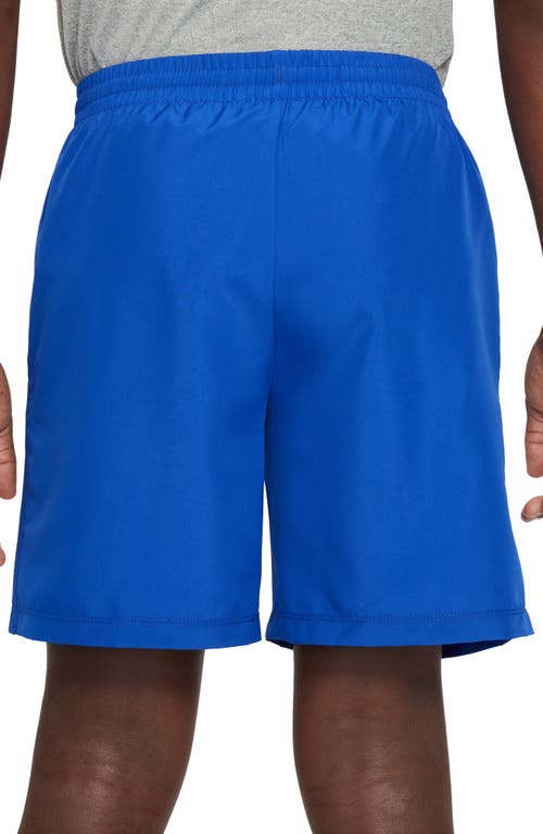 Shop Nike Kids' Dri-fit Multi+ Shorts In Game Royal/white