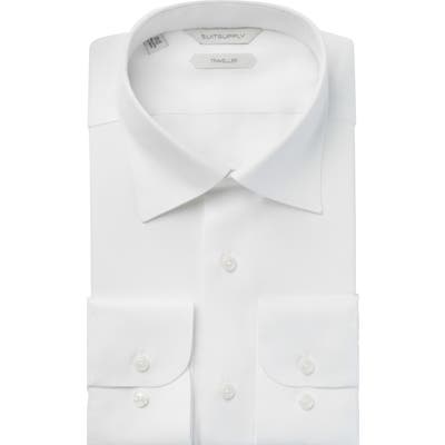 Suitsupply Slim Fit Traveler Dress Shirt, White