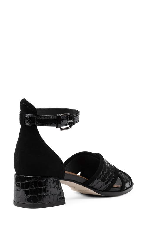 Shop Donald Pliner Ava Ankle Strap Sandal In Black