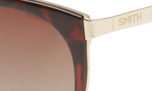 Shop Smith Somerset 53mm Polarized Cat Eye Sunglasses In Tort/brown Gradient