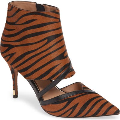 Linea Paolo Noreen Ii Genuine Calf Hair Bootie, Brown