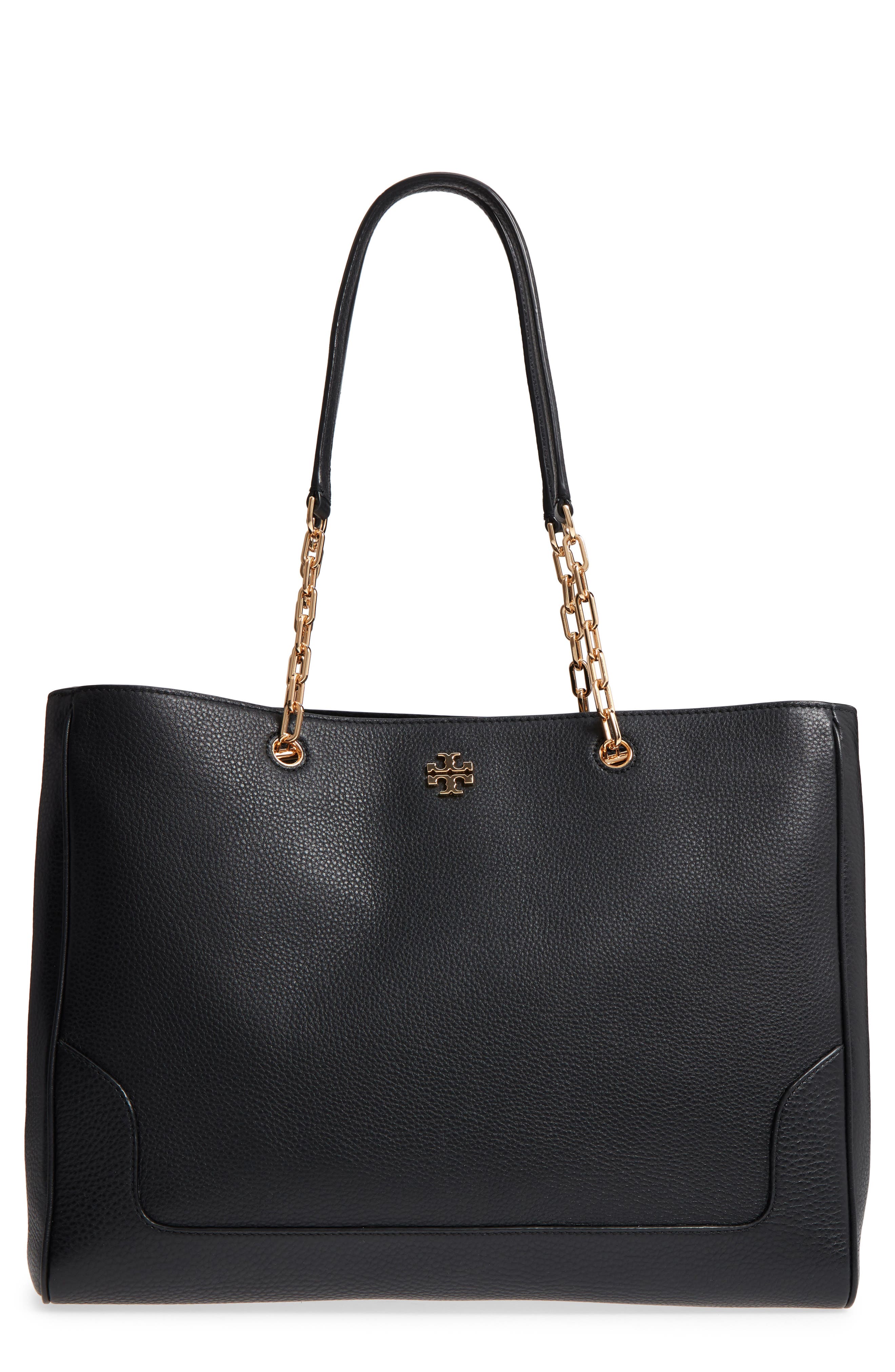 tory burch pebbled leather tote