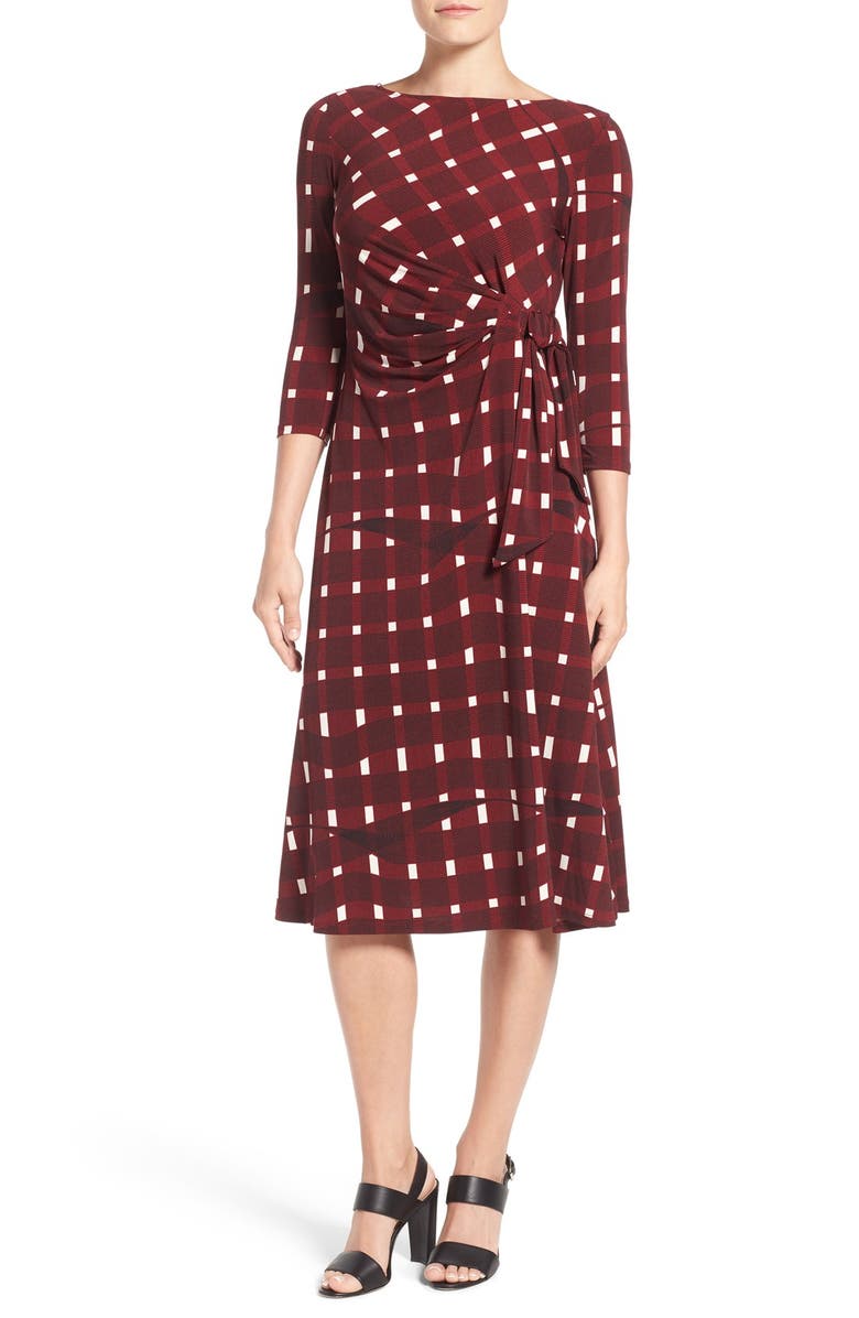 chaus faux wrap midi dress - Main Image