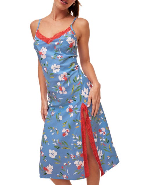 Shop Adore Me Analise Slip In Floral Blue