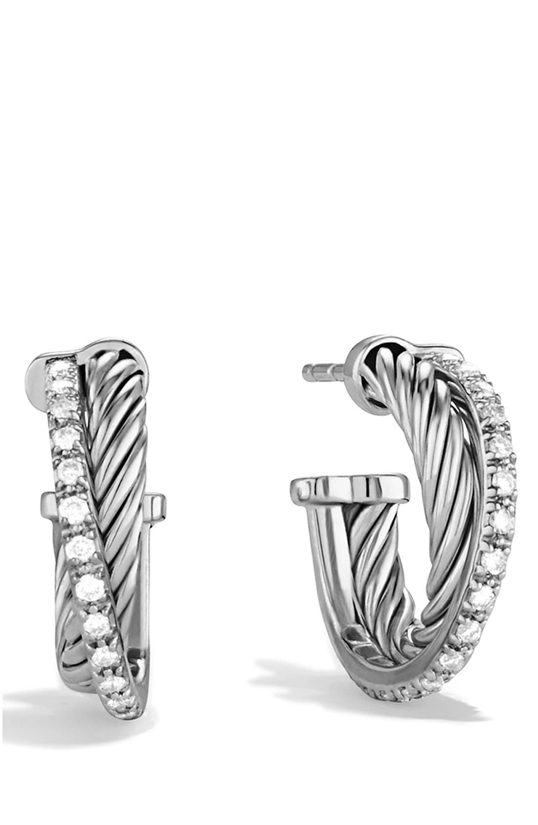 David Yurman Crossover Hoop Earrings With Diamonds Nordstrom   E4ffc2ab 4ffe 45f4 Ba34 4f4e592ca164 