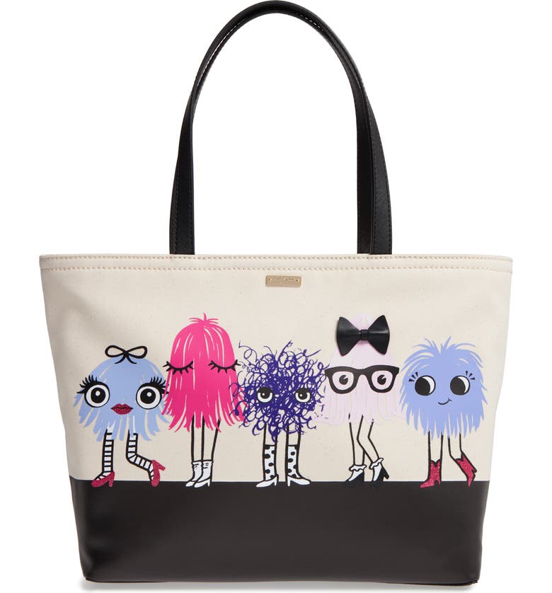 kate spade new york imagination monsters - francis canvas tote | Nordstrom