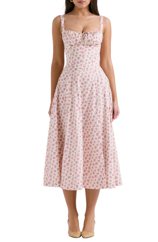 HOUSE OF CB HOUSE OF CB CARMEN BUSTIER SUNDRESS