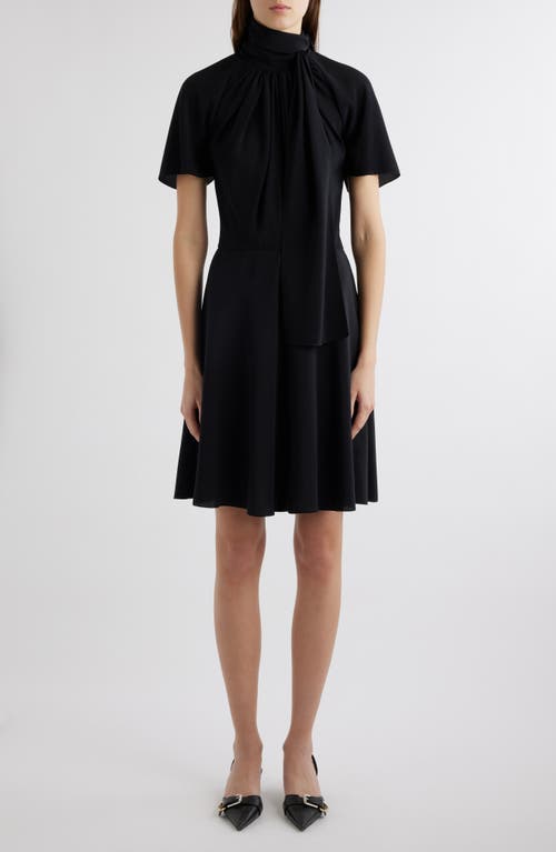 Givenchy Knot Collar Silk Dress Black at Nordstrom, Us