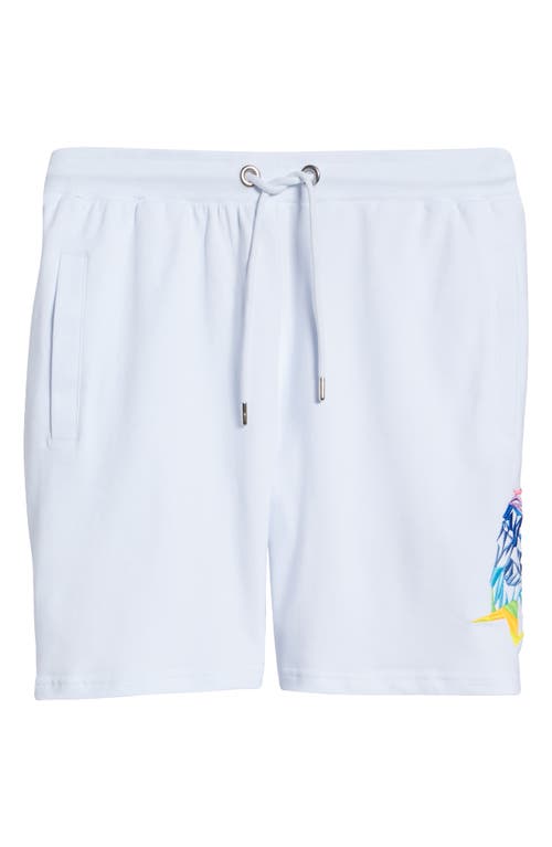 Maceoo Neon Graphic Shorts in White