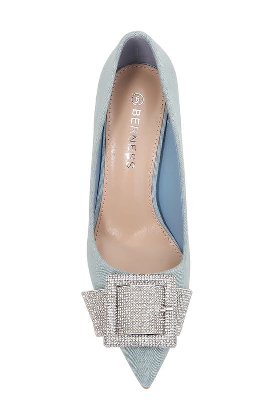 Shop Berness Emery Rhinestone Pump In Denim