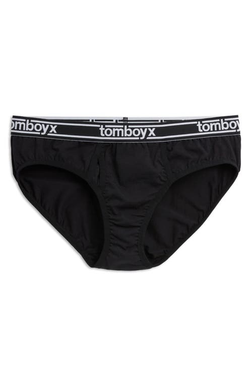 Tomboyx Iconic Briefs In Black Logo