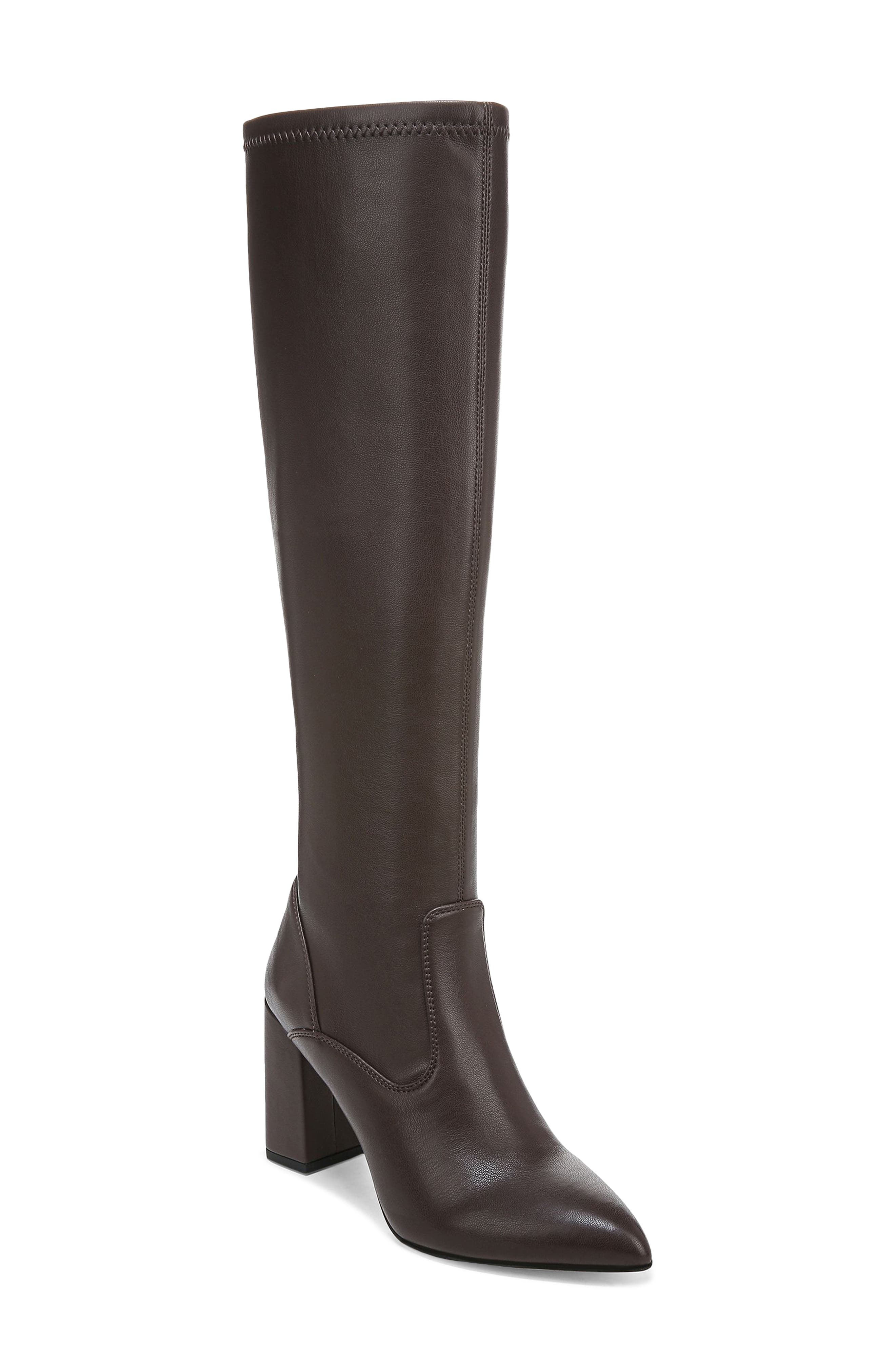 franco sarto knee high lug sole boots