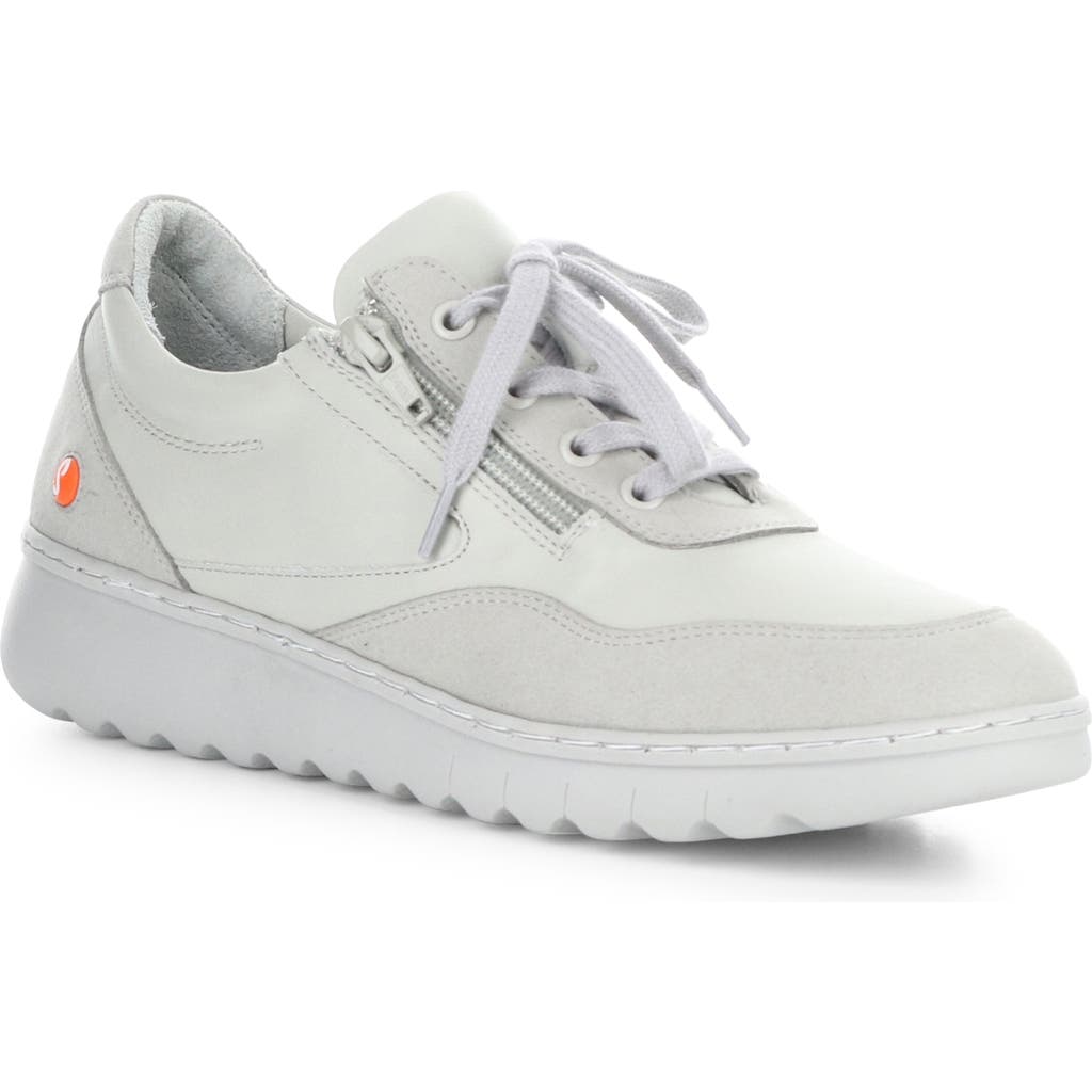 Shop Softinos By Fly London Echo Sneaker In 002 Light Grey Supple/suede