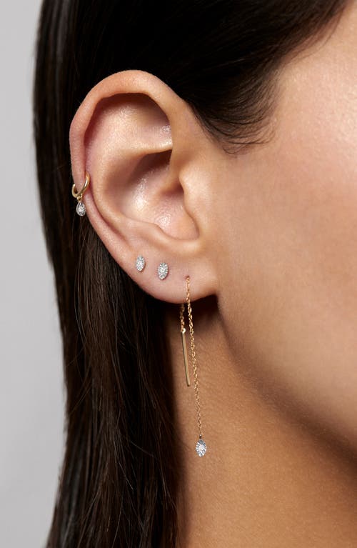 MONICA VINADER MONICA VINADER SINGLE LAB GROWN DIAMOND STUD EARRING 