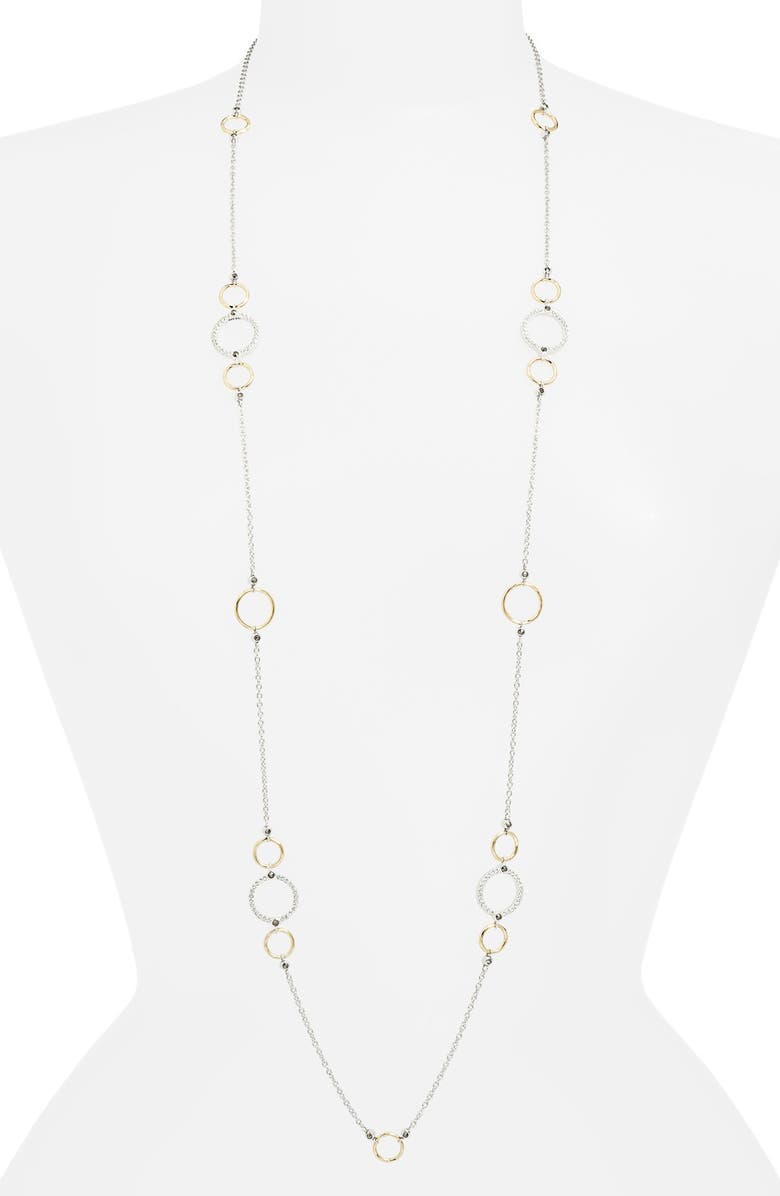 Judith Jack 'Chain Reaction' Two-Tone Station Necklace | Nordstrom