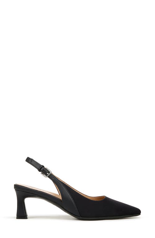 Naturalizer Tansy Slingback Pump In French Navy Faux Leather