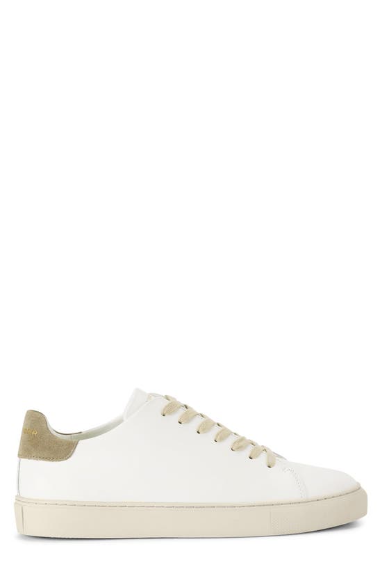 Kurt Geiger London Mens Taupe Comb Lennon Logo-embossed Leather Low-top Trainers In Open Beige
