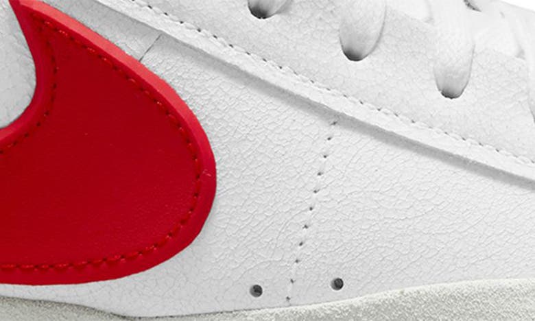 Shop Nike Blazer Phantom Low Sneaker In White/ University Red