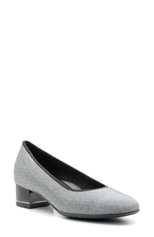 Ara Gabrielle Pump Heels In Twinkle Black In Black/silver