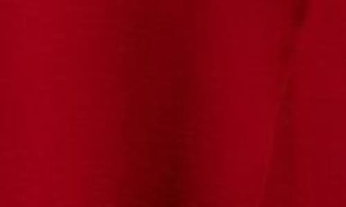 Connected Apparel Tie Waist Long Sleeve Wrap Dress In Garnet
