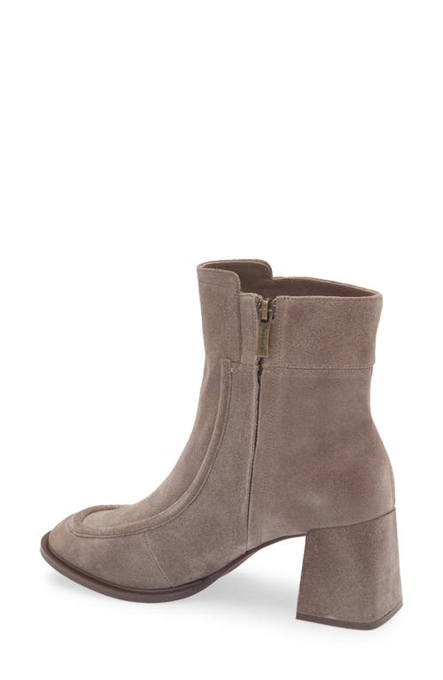 Chocolat Blu Haru Bootie In Taupe Suede