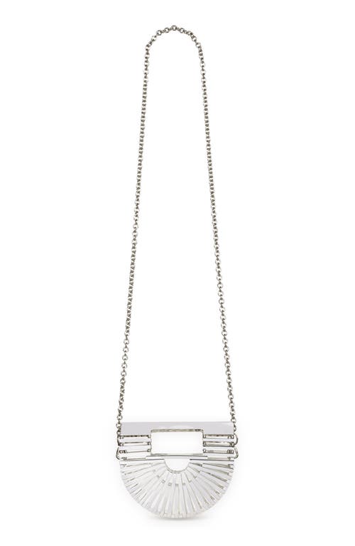 Shop Cult Gaia Ark Nano Crossbody Bag In Shiny Silver