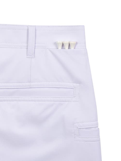 Shop Construct Con.struct Solid Flat Front Performance Shorts In White