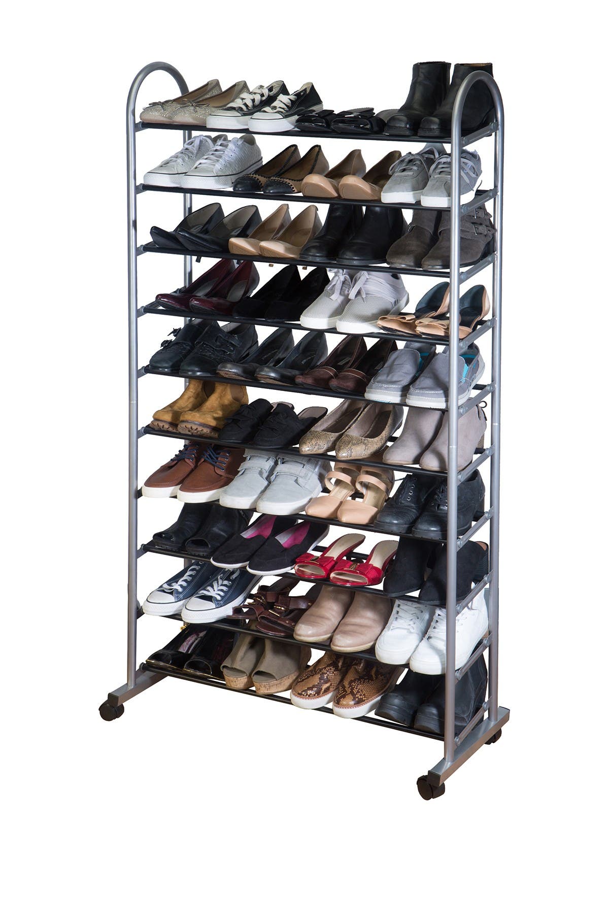 10 tier shoe rack on Kennedy International Inc Simplify 10 Tier Mobile Shoe Rack Nordstrom Rack