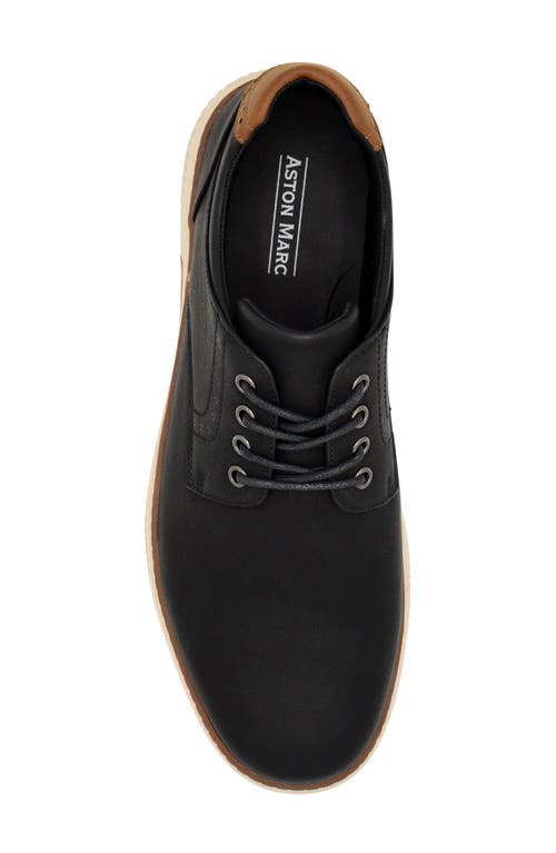 Aston Marc Anson Mens Lace-up Faux Leather Casual And Fashion Sneakers In Black