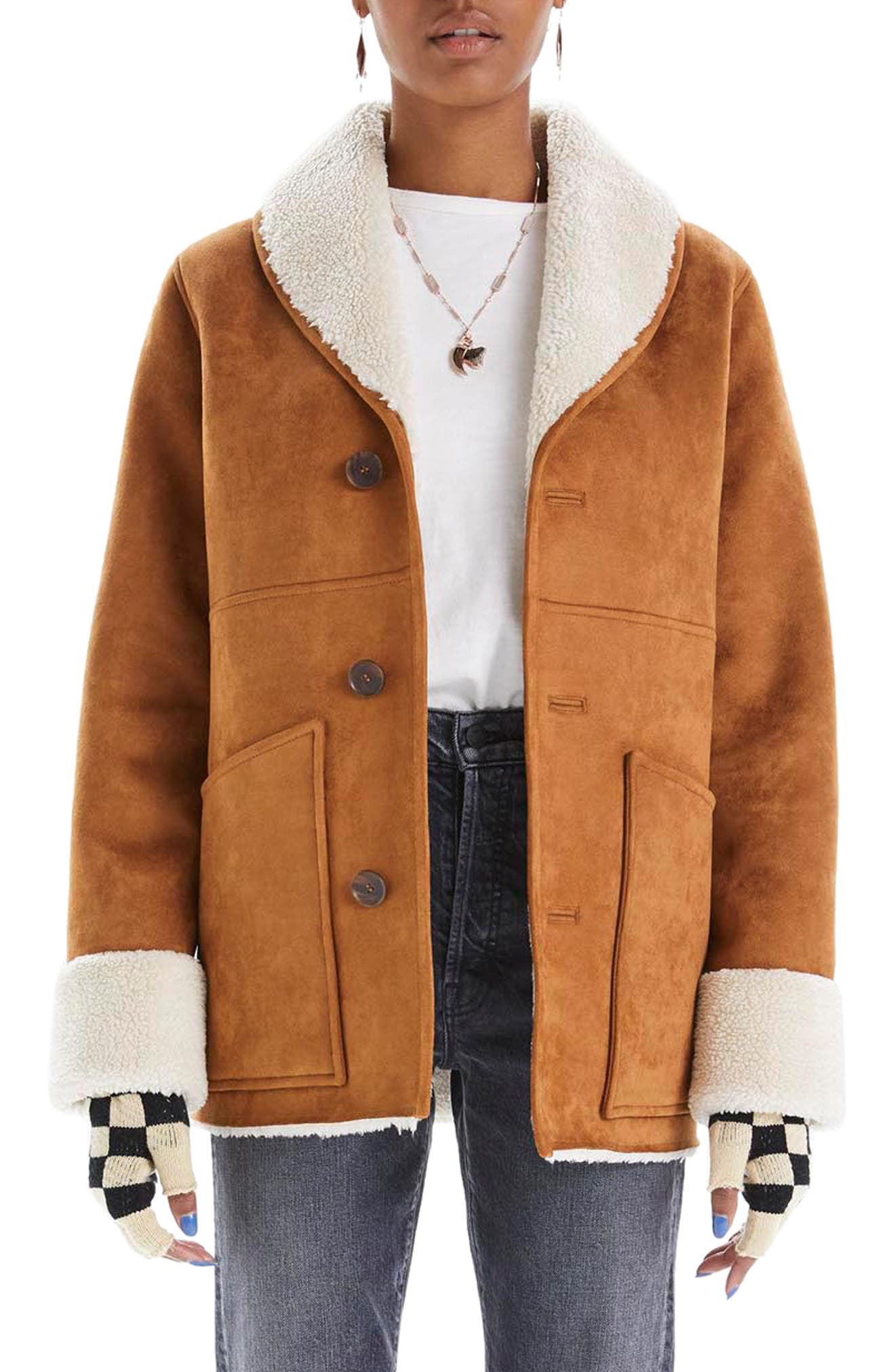 mother shearling coat