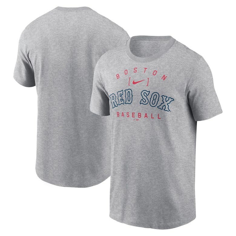 Shop Nike Heather Gray Boston Red Sox Home Team Athletic Arch T-shirt