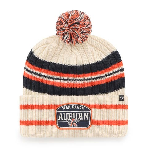 Youth Nike Orange Clemson Tigers Cuffed Knit Hat with Pom