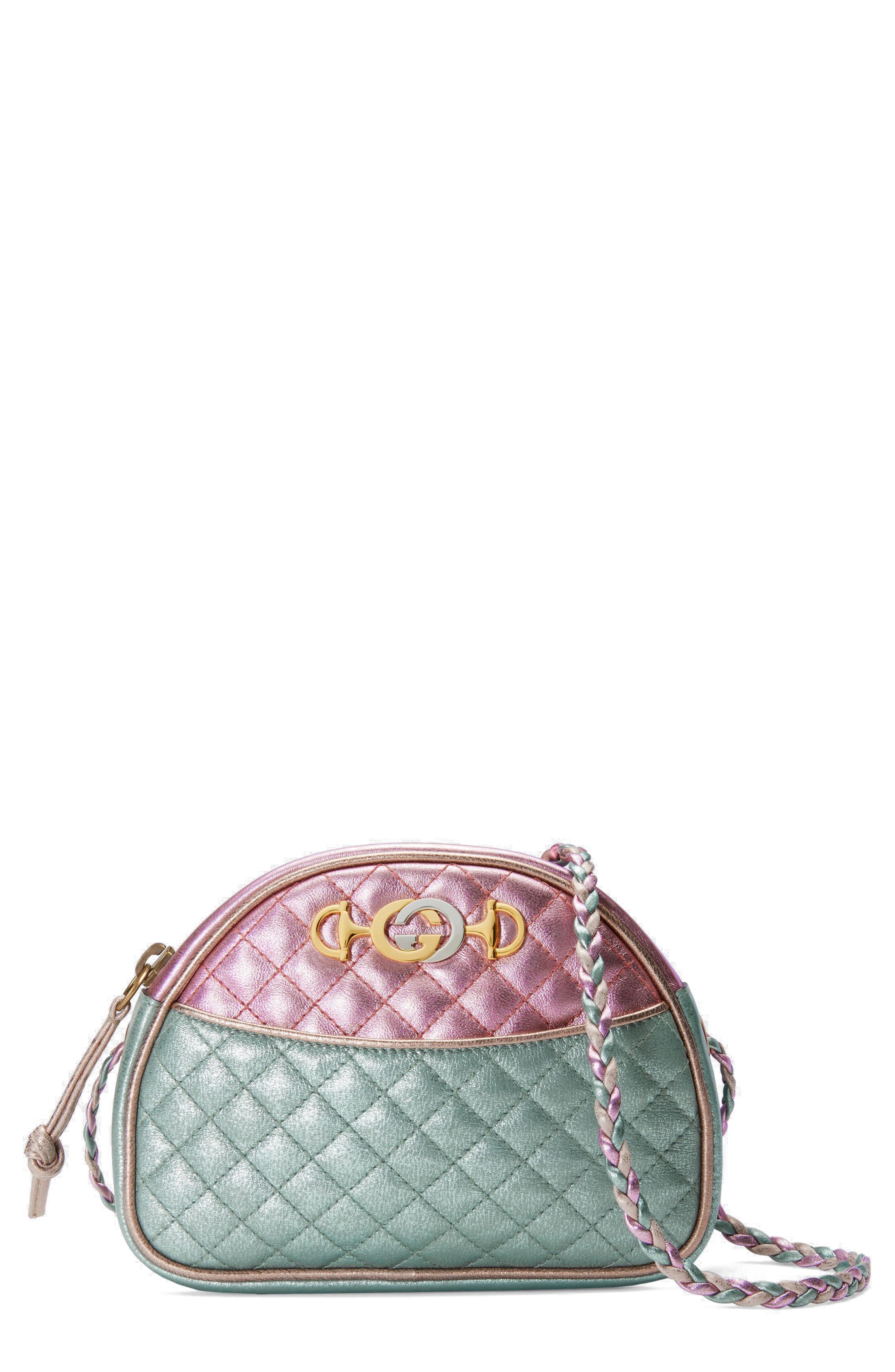 Gucci Quilted Metallic Dome Crossbody 