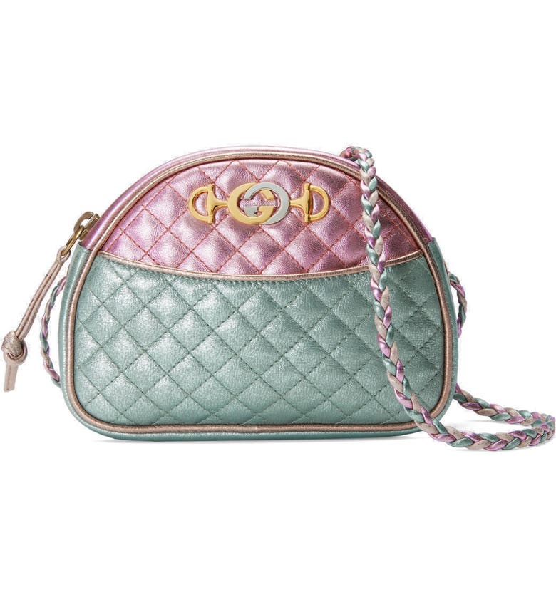 Gucci Quilted Metallic Dome Crossbody Bag | Nordstrom