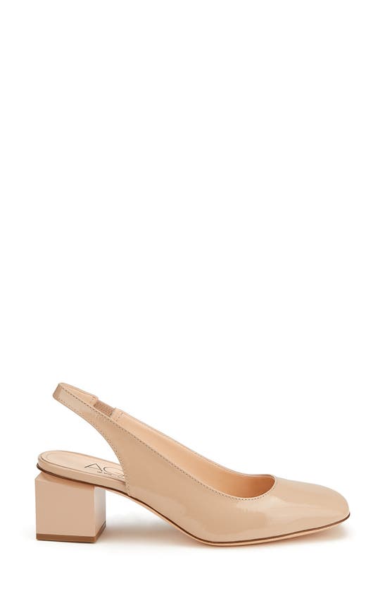 Shop Agl Attilio Giusti Leombruni Angie Block Heel Slingback Pump In Basic