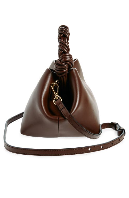 Ganni Borsa A Mano Bou Bag Small Chocolate Fondant In Chocolate Fondant