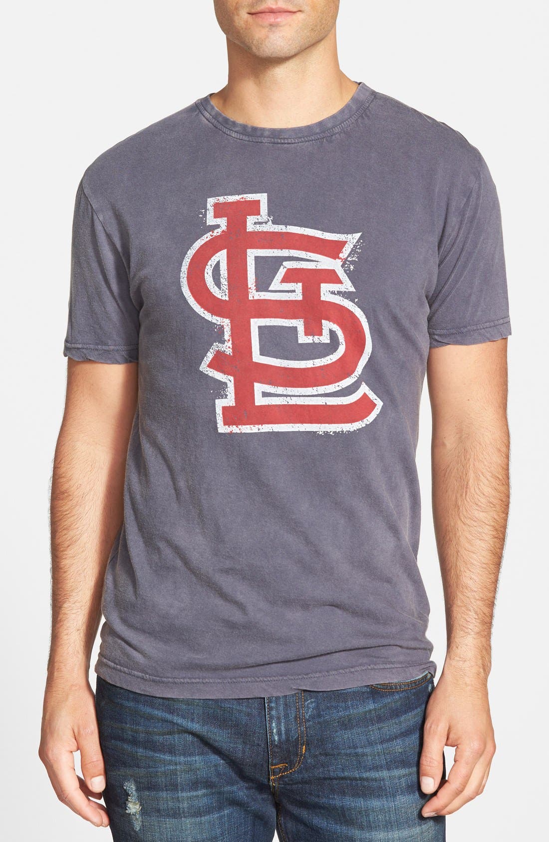 red jacket cardinals shirt