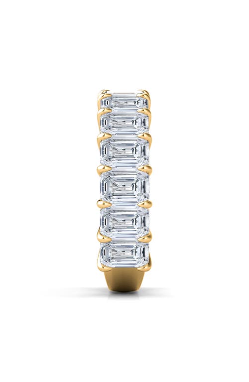 Shop Hautecarat Emerald Cut Lab Created Diamond Eternity Ring In Yellow Gold