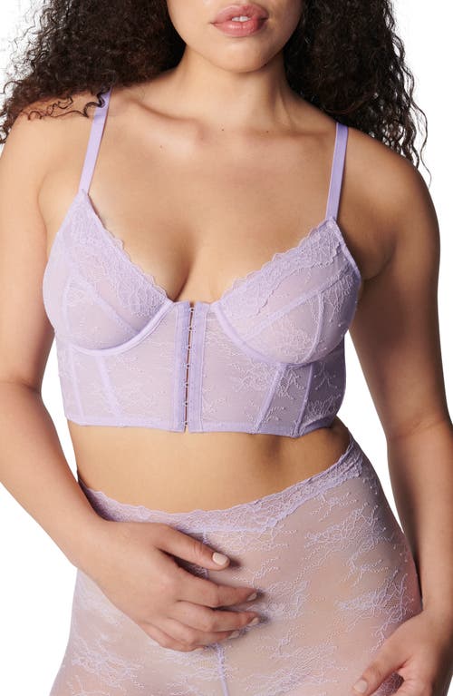 Florence By Mills Lace Bustier In Soft Millie Lavender