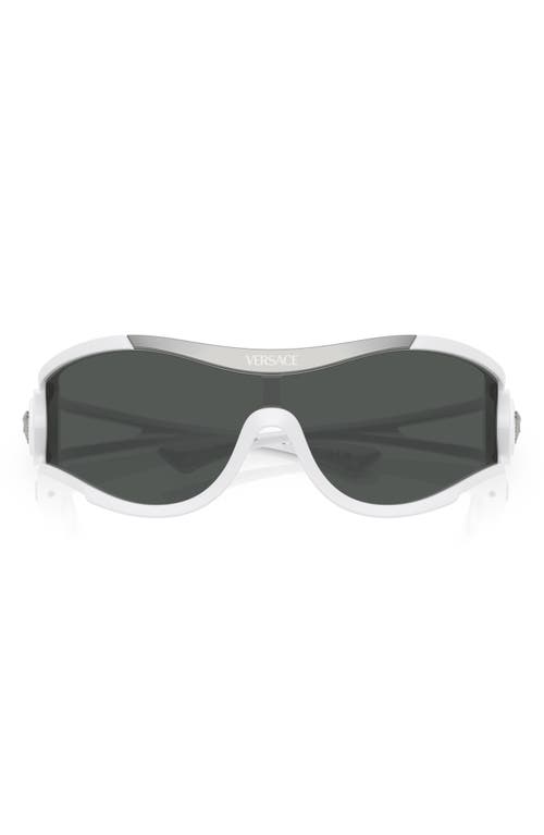 Shop Versace 180mm Irregular Sunglasses In White