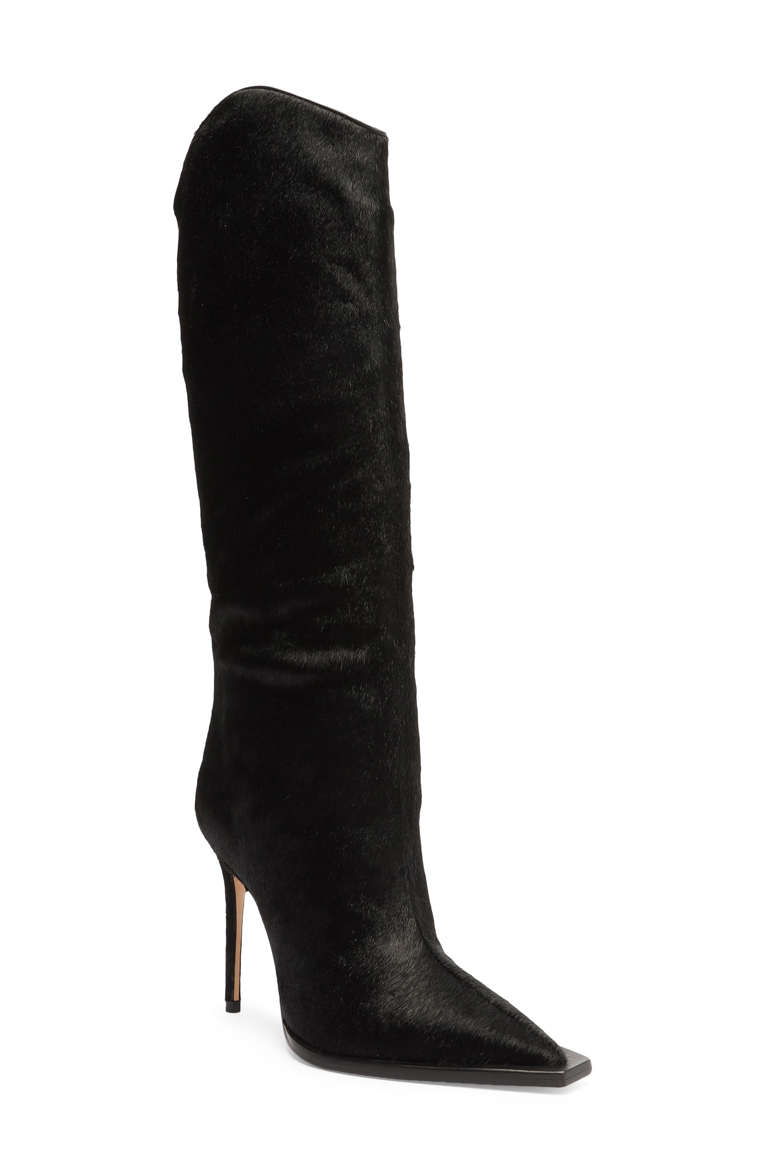 Schutz Women's Maryana Sculpt Boot, Black, 8.5