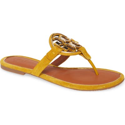 Tory Burch Metal Miller Flip Flop- Metallic